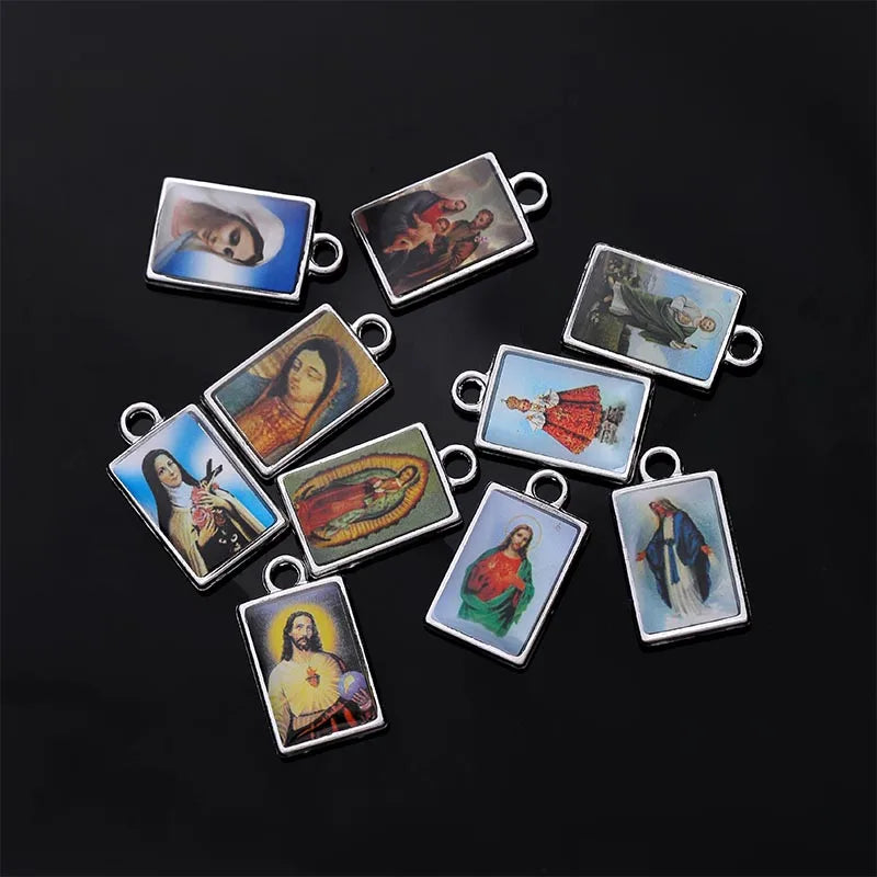 catholic style catholic pendant medal mix icon religious amulet medal