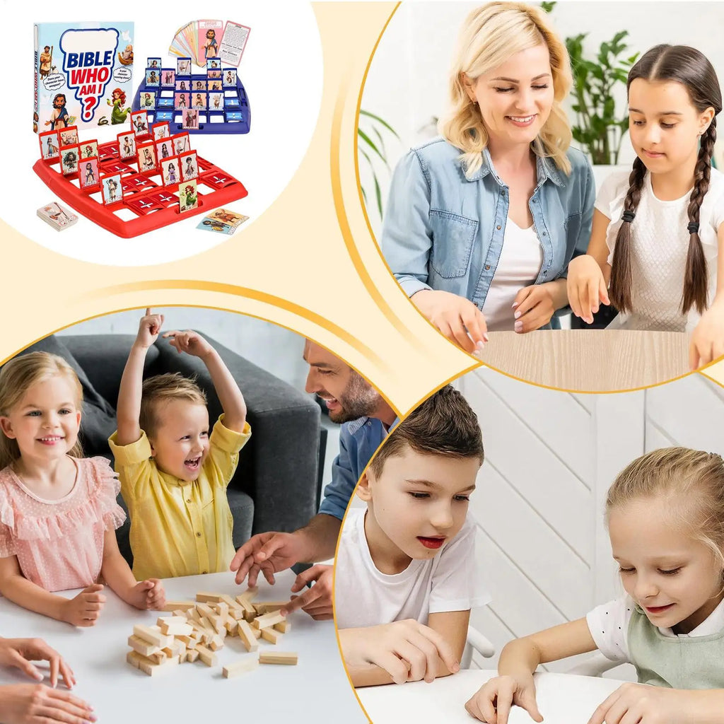 Who I Am Bible Game Study Party Toys Bible Games For Kids 24 Characters Classic Fun Travel Toys New Year Gifts For Work Offices