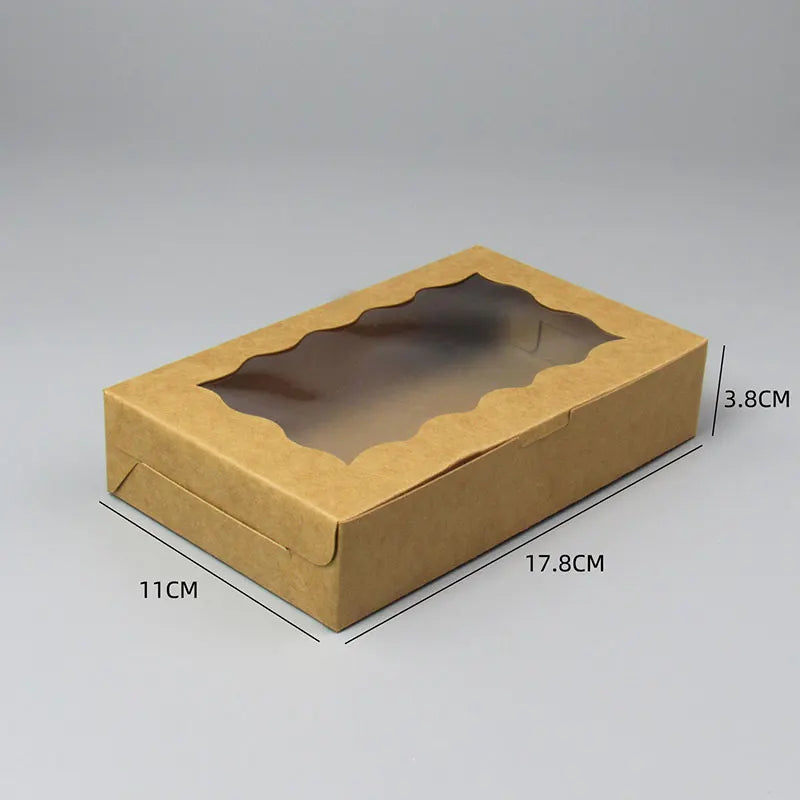 10/20/50pcs gift box with clear window-suitable for packaging, wedding, party birthday decoration and small business supplies