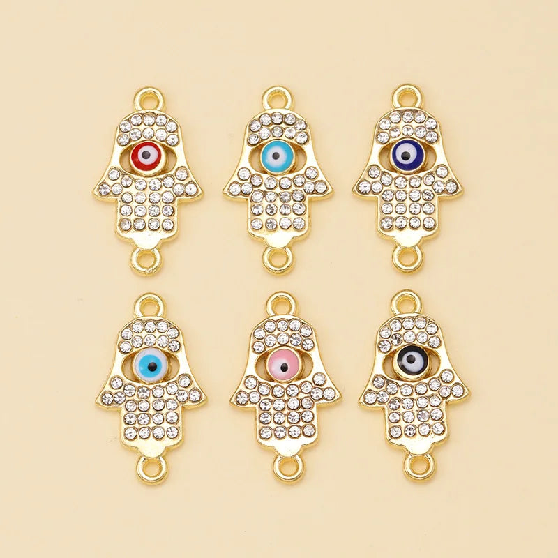 10Pcs Classic Enamel Miraculous Medal Virgin Mary Catholic Holy Charm Gold Plated Pendant Diy Necklace Jewelry Accessories