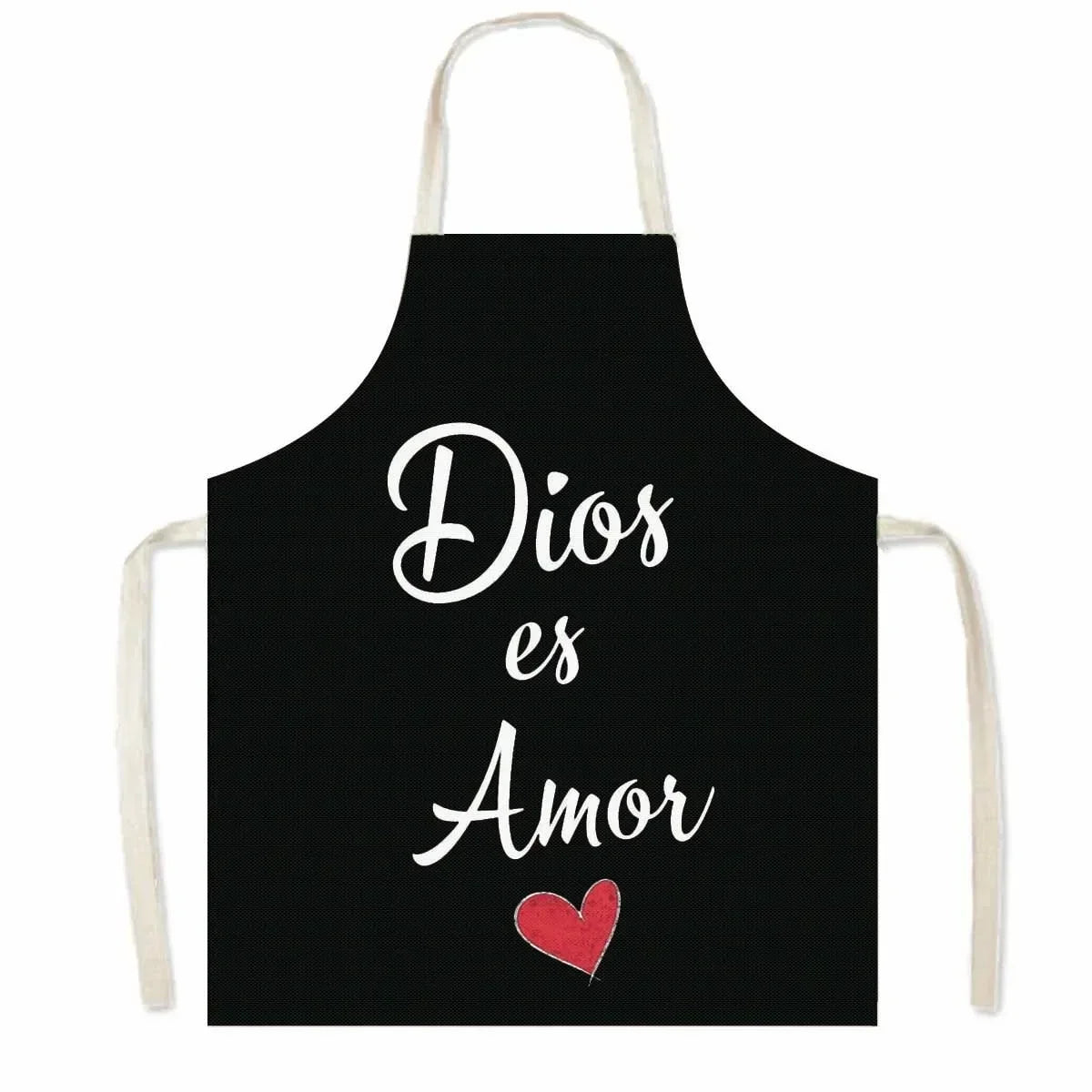 Christian Gift Bible Verse Print Kitchen Apron Women Cooking Apron for Nail Salons BBQ Chef Waiter Home Cleaning Tool Pinafore