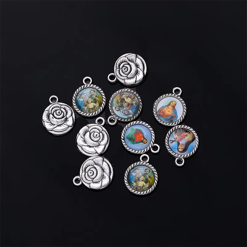 catholic style catholic pendant medal mix icon religious amulet medal