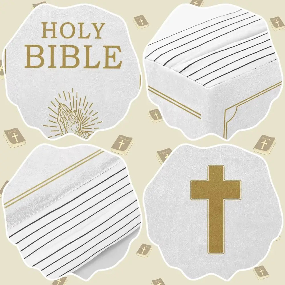 Children Gift Realistic Looking Bible Pillow Sofa Cushion Home Decor Bible Throw Pillow Cutest 33*22cm Bible Cushion