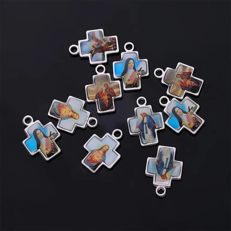 catholic style catholic pendant medal mix icon religious amulet medal