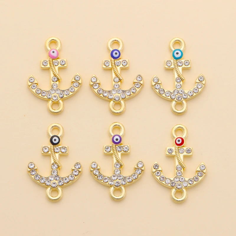 10Pcs Classic Enamel Miraculous Medal Virgin Mary Catholic Holy Charm Gold Plated Pendant Diy Necklace Jewelry Accessories