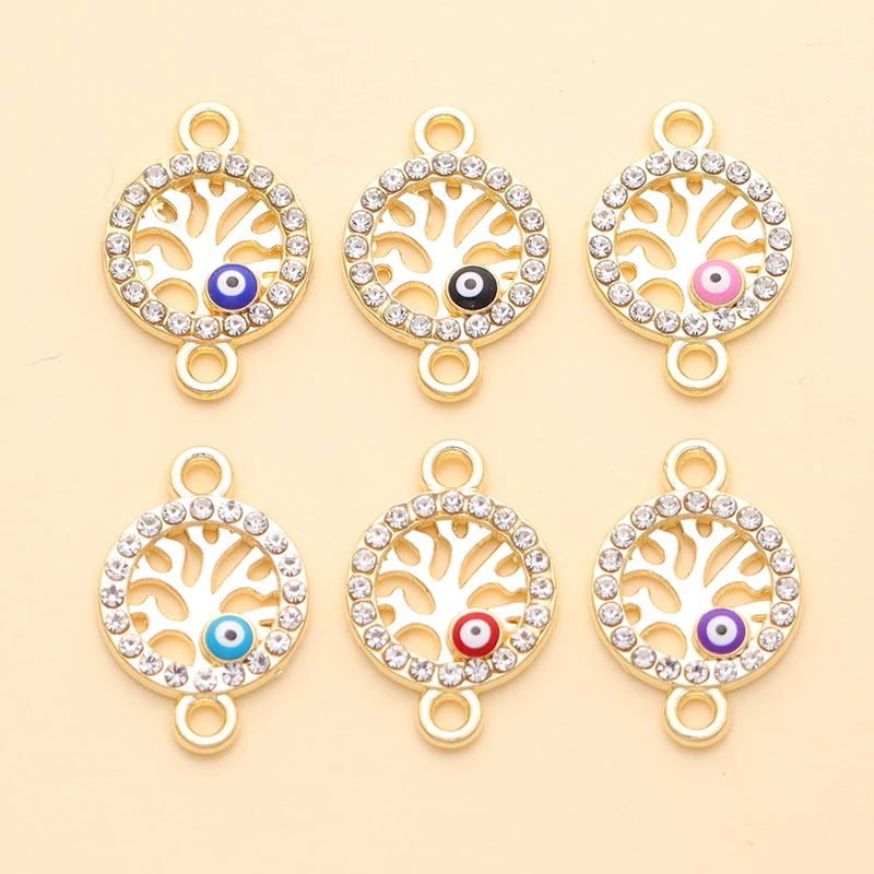 10Pcs Classic Enamel Miraculous Medal Virgin Mary Catholic Holy Charm Gold Plated Pendant Diy Necklace Jewelry Accessories