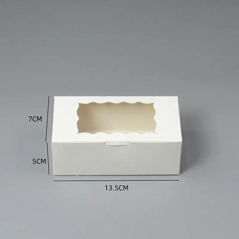 10/20/50pcs gift box with clear window-suitable for packaging, wedding, party birthday decoration and small business supplies