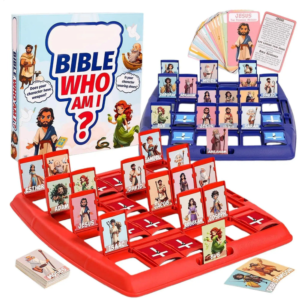 Who I Am Bible Game Study Party Toys Bible Games For Kids 24 Characters Classic Fun Travel Toys New Year Gifts For Work Offices