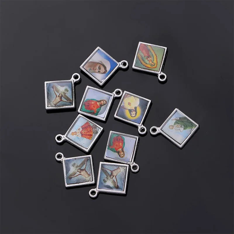 catholic style catholic pendant medal mix icon religious amulet medal