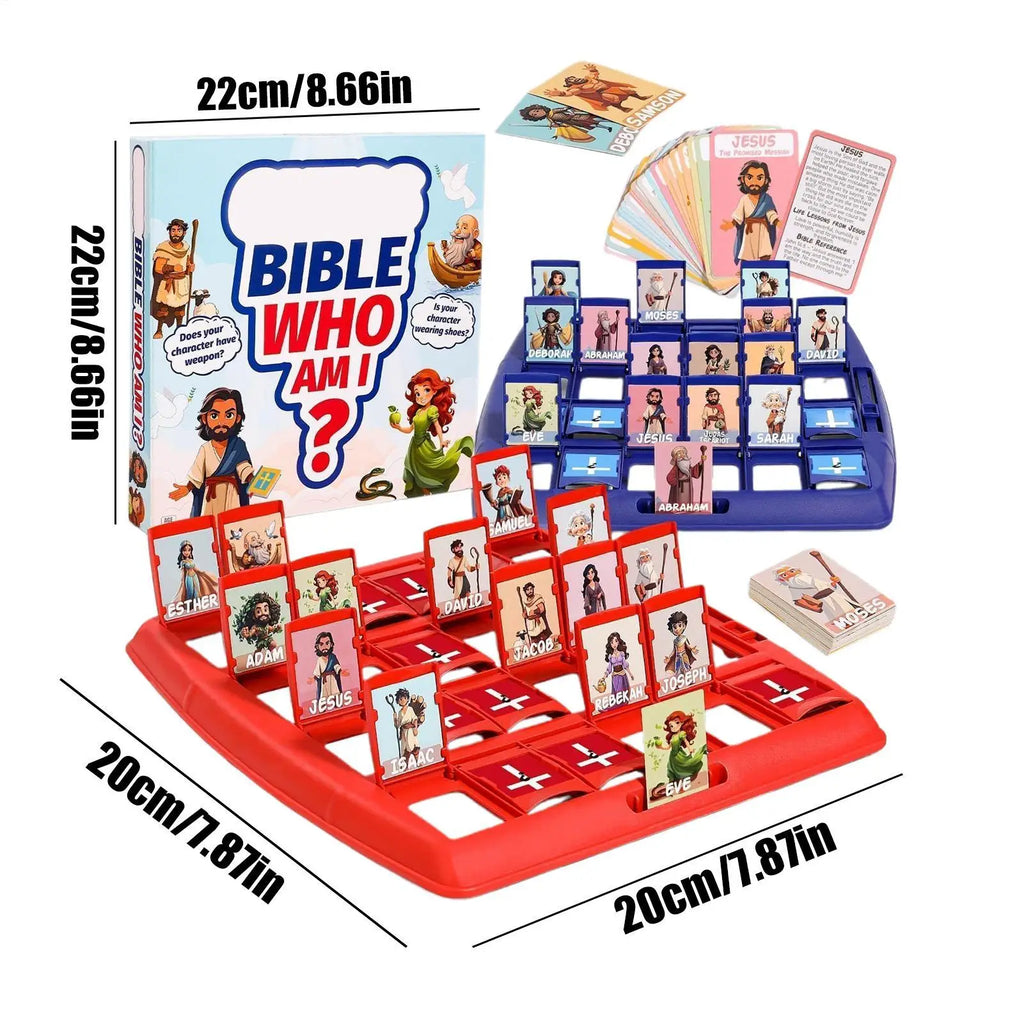 Who I Am Bible Game Study Party Toys Bible Games For Kids 24 Characters Classic Fun Travel Toys New Year Gifts For Work Offices