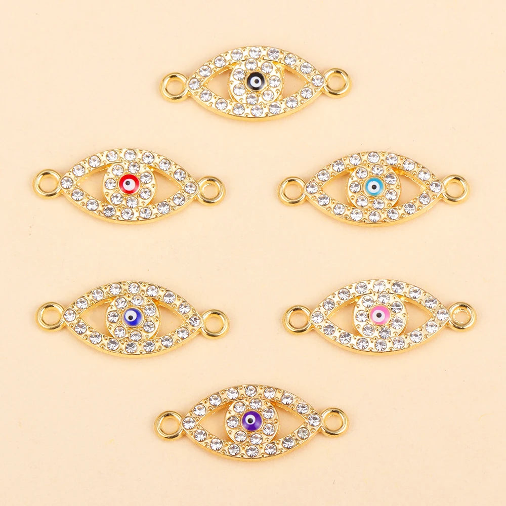 10Pcs Classic Enamel Miraculous Medal Virgin Mary Catholic Holy Charm Gold Plated Pendant Diy Necklace Jewelry Accessories