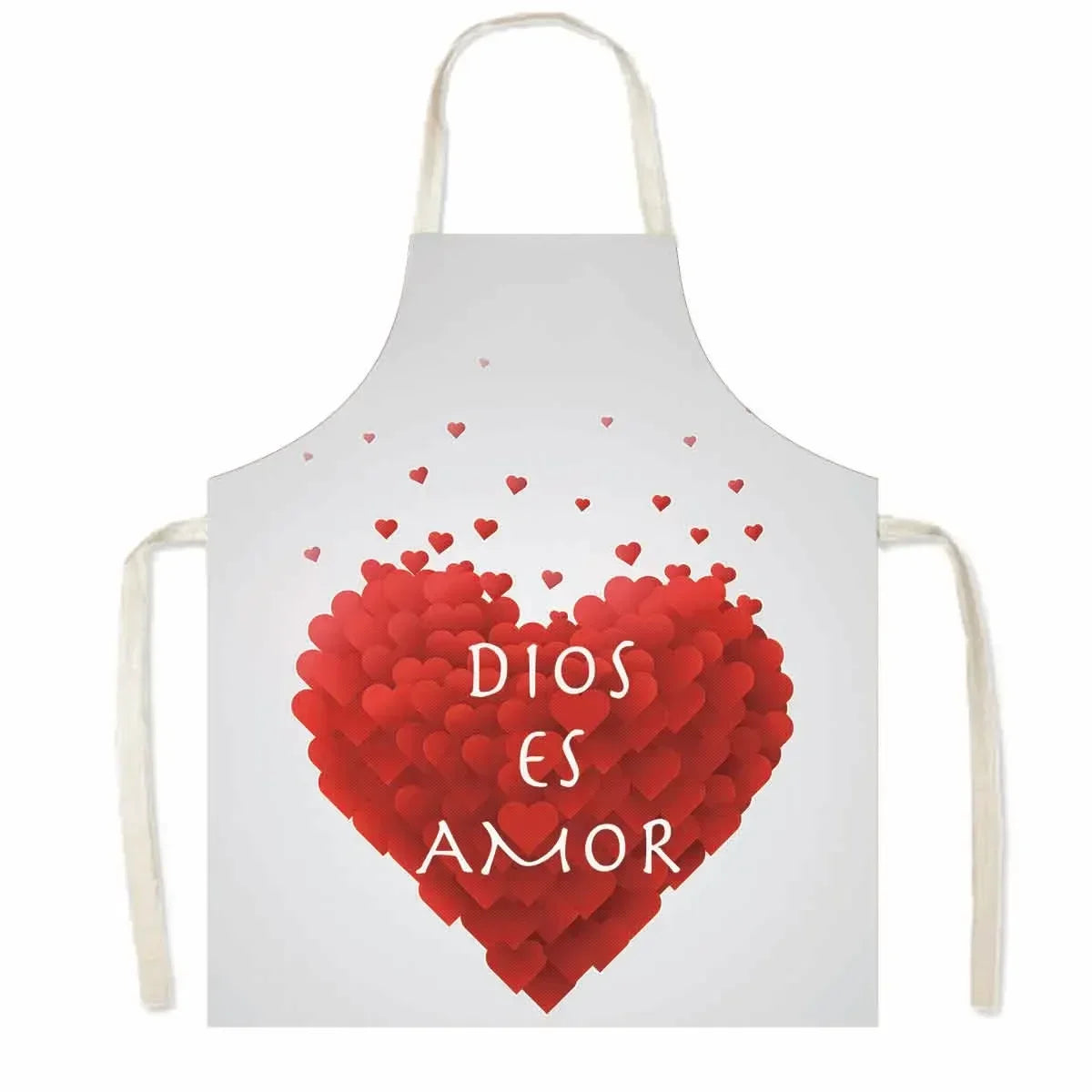 Christian Gift Bible Verse Print Kitchen Apron Women Cooking Apron for Nail Salons BBQ Chef Waiter Home Cleaning Tool Pinafore