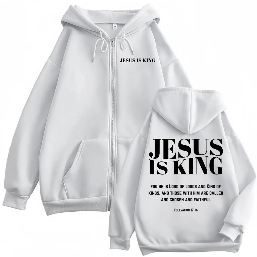 Christian Jesus Bible Verse Print Zipper Hoodie High Quality Fashion Zip Up Pullovers Men Women Casual Long Sleeve Sweatshirts