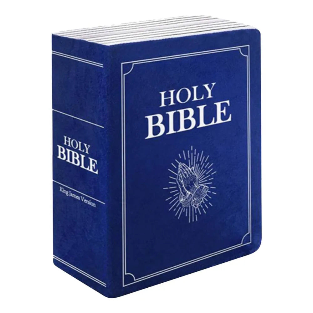 Children Gift Realistic Looking Bible Pillow Sofa Cushion Home Decor Bible Throw Pillow Cutest 33*22cm Bible Cushion