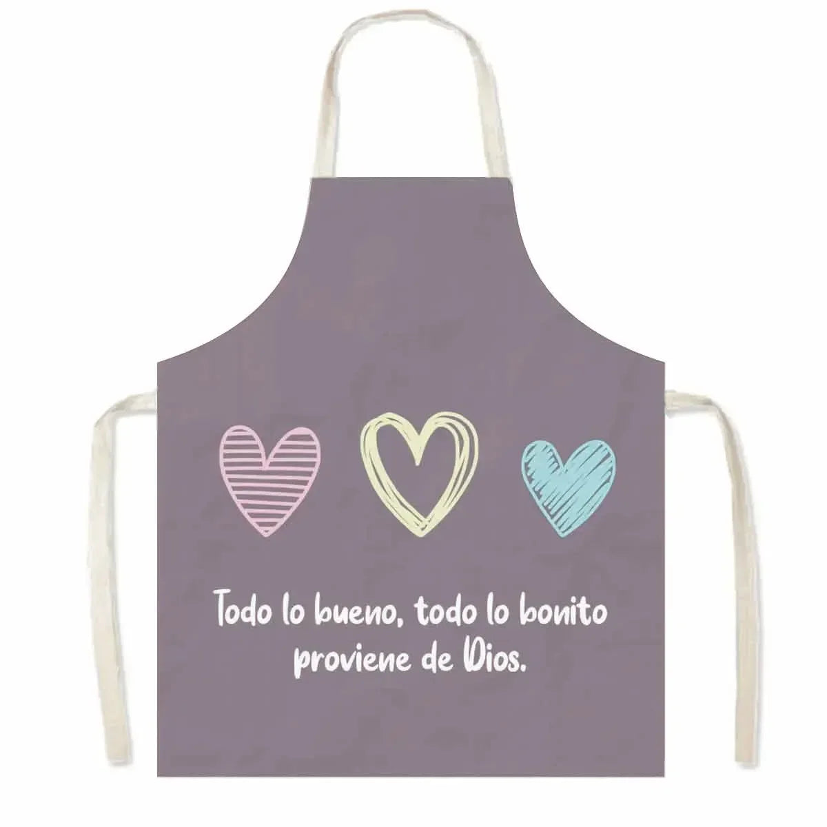Christian Gift Bible Verse Print Kitchen Apron Women Cooking Apron for Nail Salons BBQ Chef Waiter Home Cleaning Tool Pinafore