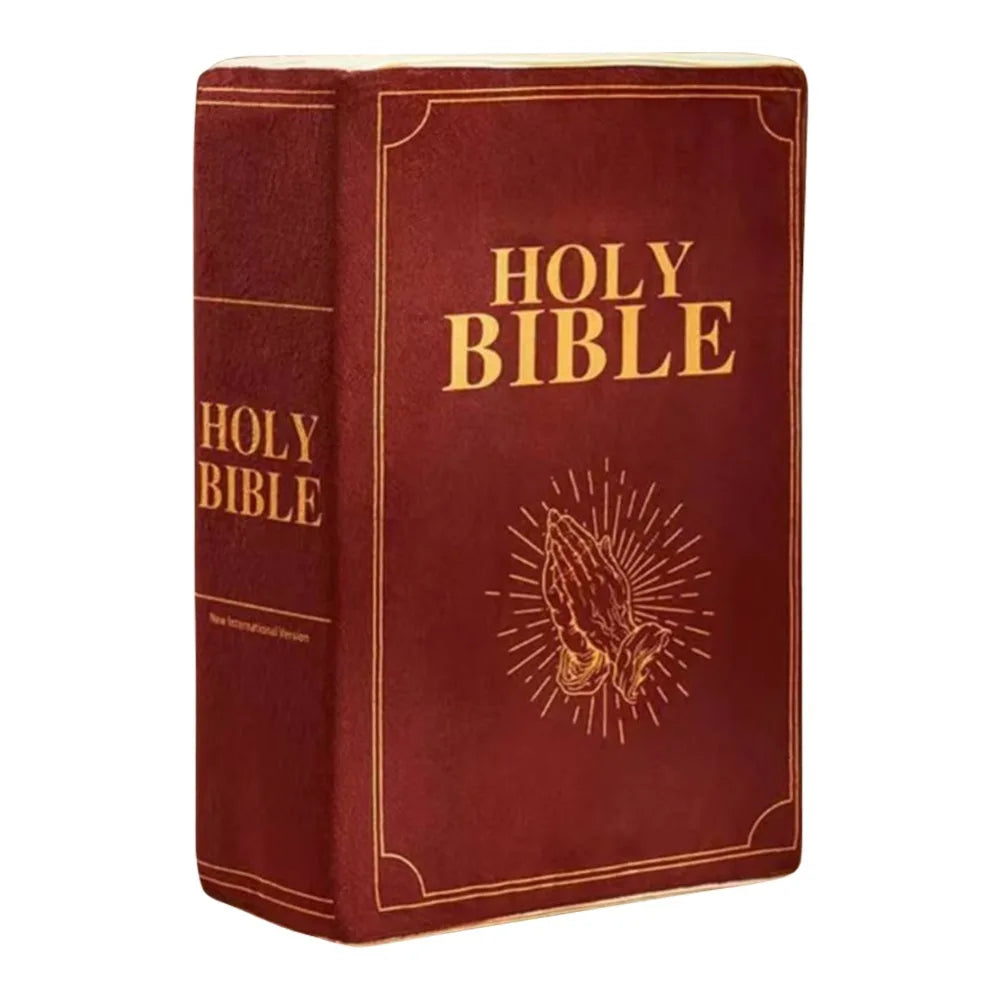 Children Gift Realistic Looking Bible Pillow Sofa Cushion Home Decor Bible Throw Pillow Cutest 33*22cm Bible Cushion