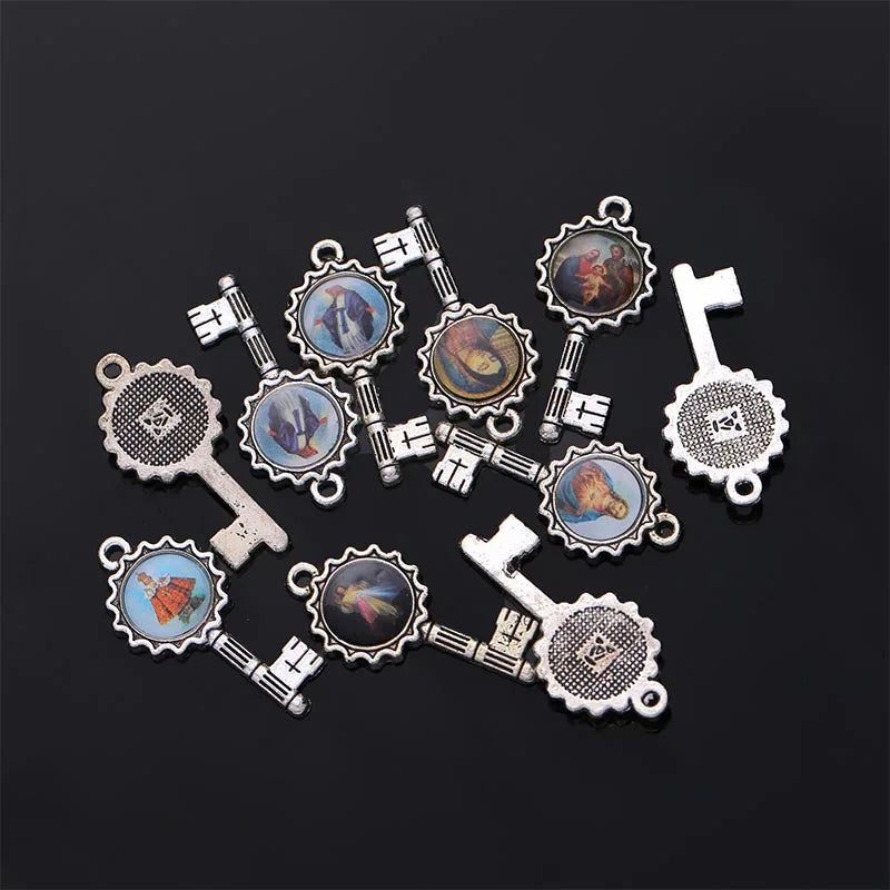 catholic style catholic pendant medal mix icon religious amulet medal