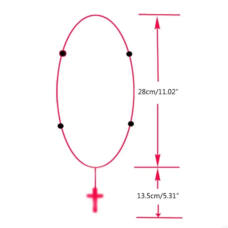 Rosary Necklace Catholic Rose Beads Religion Long Chain Children Jewelry Charm Gifts